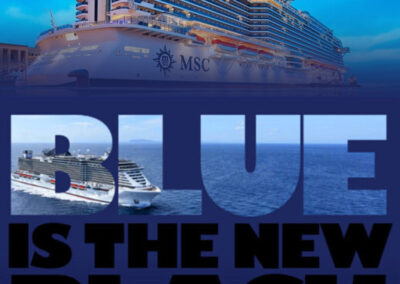 MSC BLUE IS THE NEW BLACK