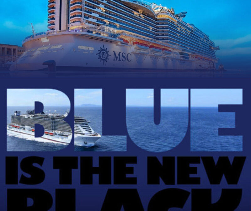 MSC BLUE IS THE NEW BLACK